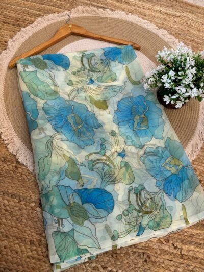 Printed Blue