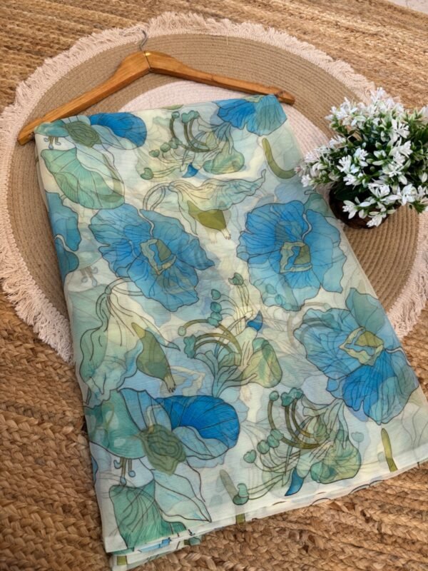 Printed Blue