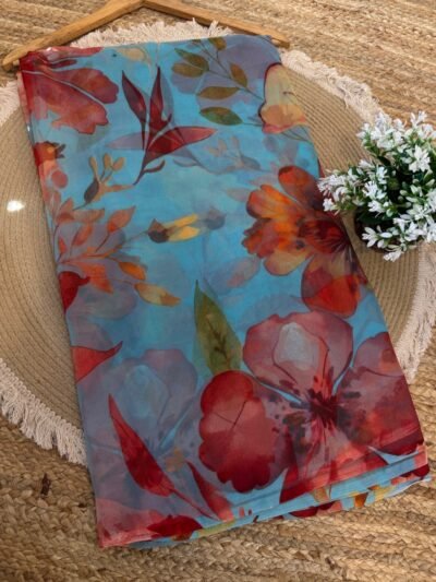 Printed Light Blue