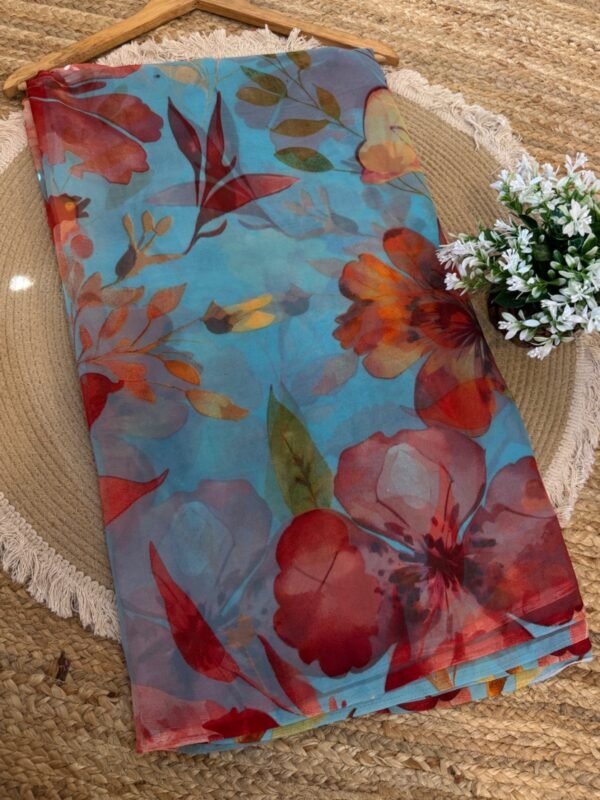 Printed Light Blue