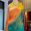 Jaal work saree
