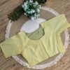 Side strechable solid colour blouse Lemon