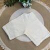 Side strechable solid colour blouse White