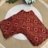 Side strechable Ajrakh print blouse Red
