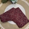 Side strechable Ajrakh print blouse Wine