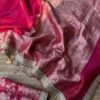 Tissue saree with ghungroo Purple