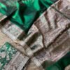Tissue saree with ghungroo Green