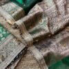 Tissue saree with ghungroo Green