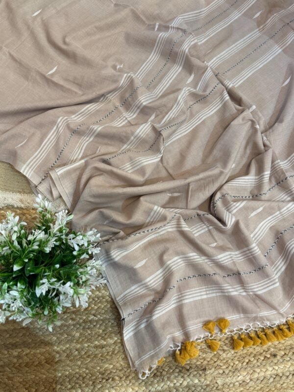 Handloom mul cotton saree Sbo