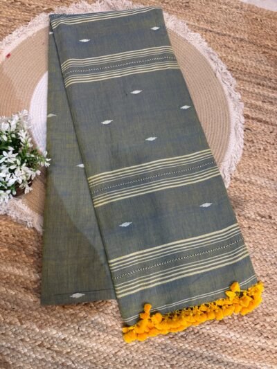 Handloom mul cotton saree Oq