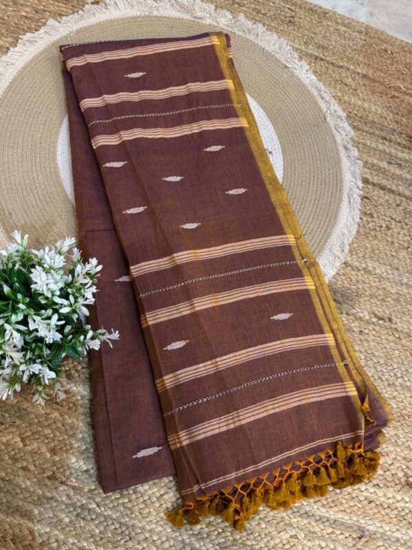 Handloom mul cotton saree Pa