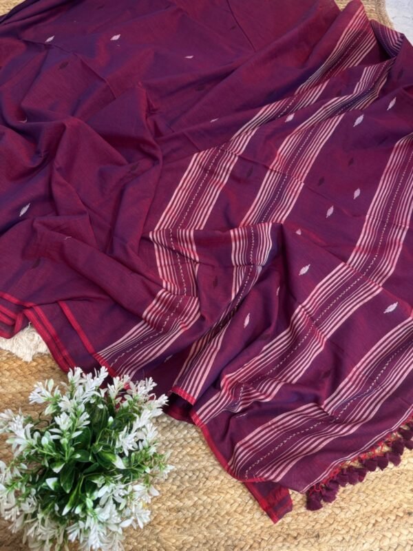Handloom mul cotton saree Mao