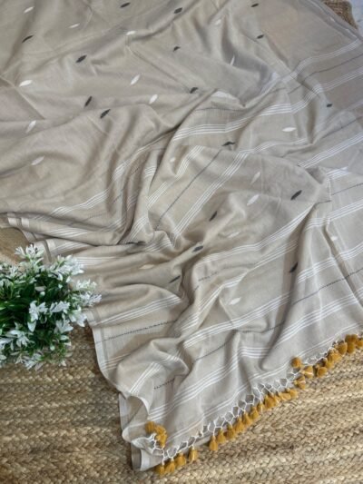 Handloom mul cotton saree ba