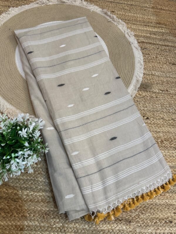 Handloom mul cotton saree ba