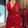 Heavy jaal work saree Raani