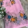 Brush paint with kardana and sequins Pink