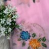 Brush paint with kardana and sequins Pink