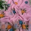 Brush paint with kardana and sequins Pink