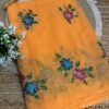Brush paint with kardana and sequins Light Orange