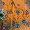 Brush paint with kardana and sequins Light Orange