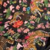 leopard digital print Black