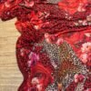 leopard digital print Red