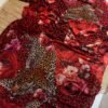 leopard digital print Red