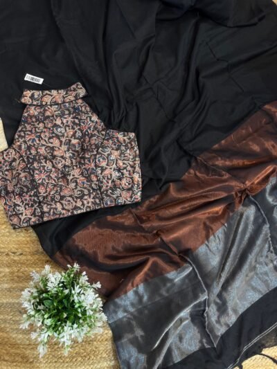 Tissue palla + Halter neck blouse
